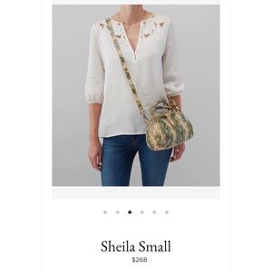 Hobo Sheila small garden snake crossbody bag